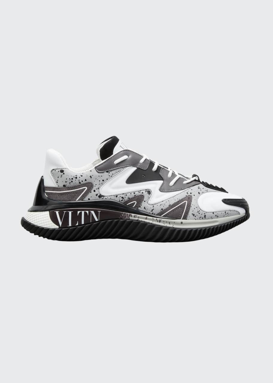 Valentino Garavani Men s Wade Speckled Platform Runner Sneakers Bergdorf Goodman