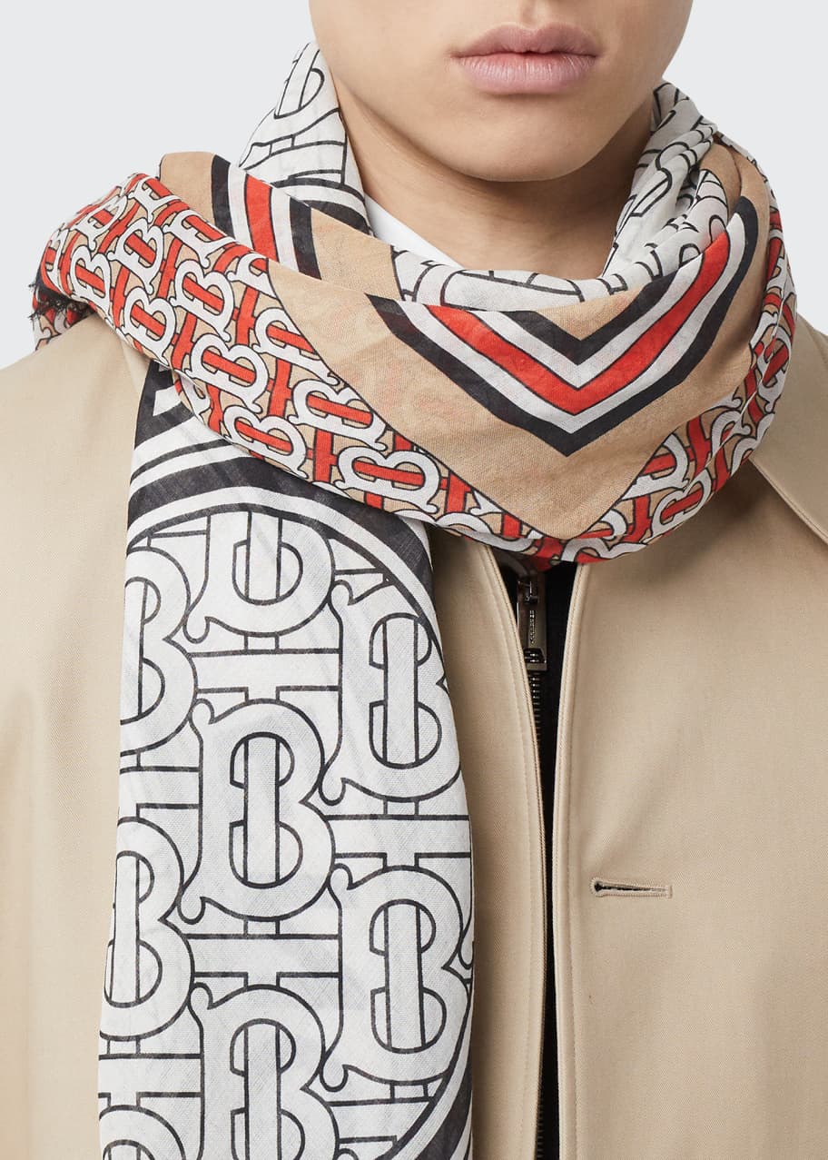 Burberry tb scarf deals