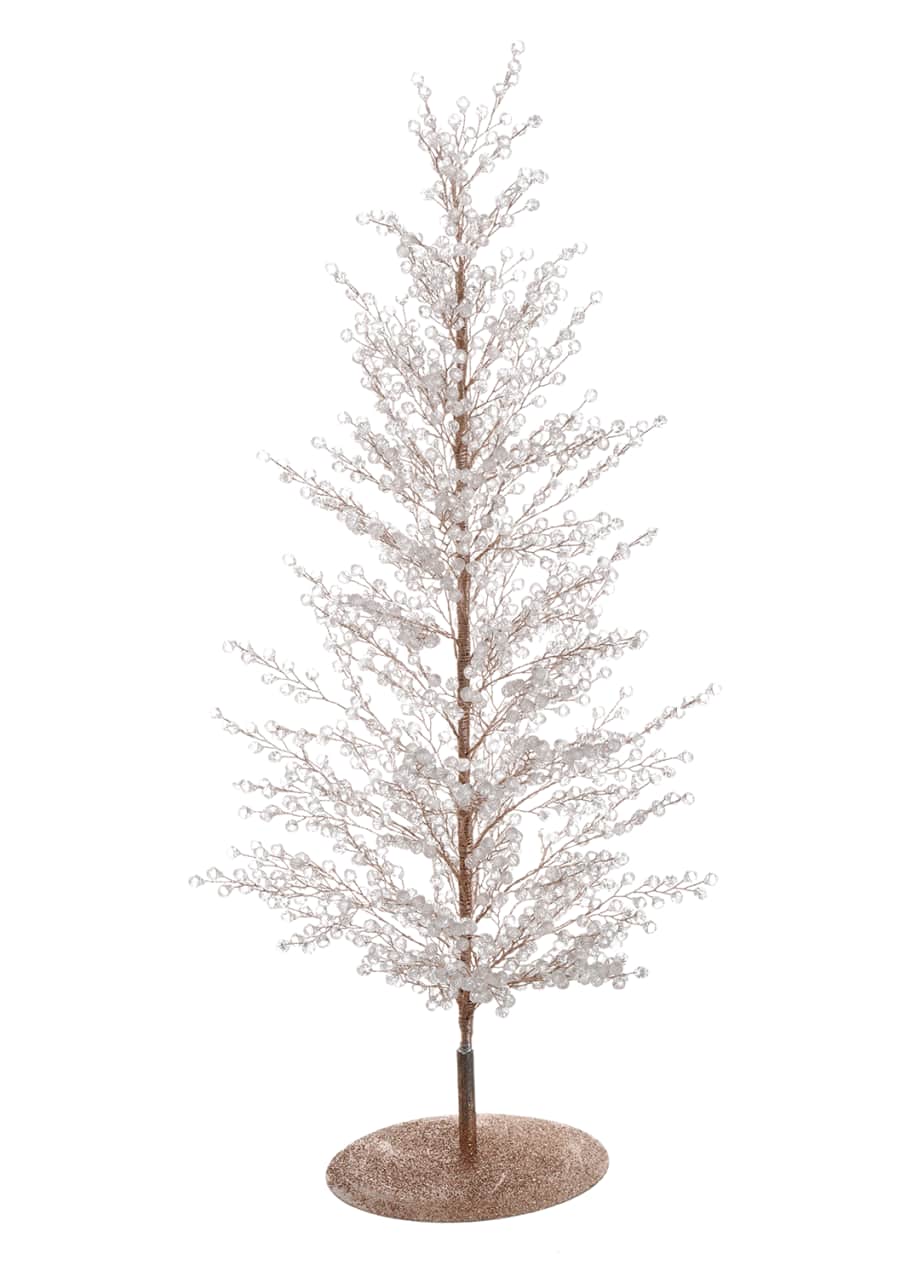 Image 1 of 1: 24" Clear/Gold Diamond Sparkle Tree