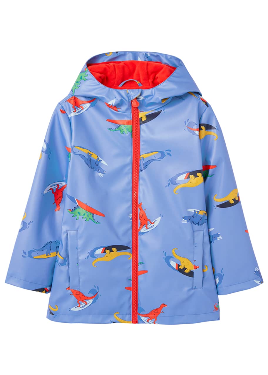 Joules Skipper Surfing Dino Print Raincoat Size 2 6 Bergdorf Goodman