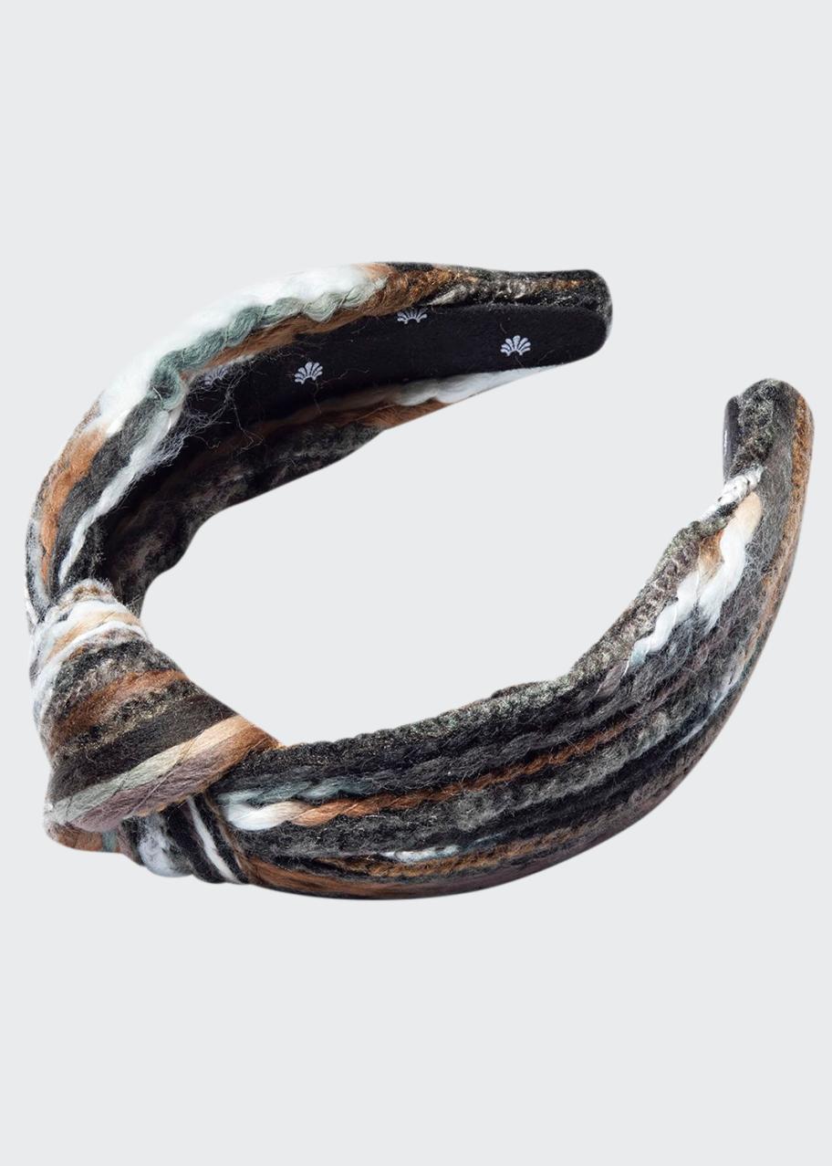 Lele Sadoughi headbands | Mixed Yarn Lele Sadoughi Mixed Yarn Knotted Headband in Sunset | REVOLVE main image 3