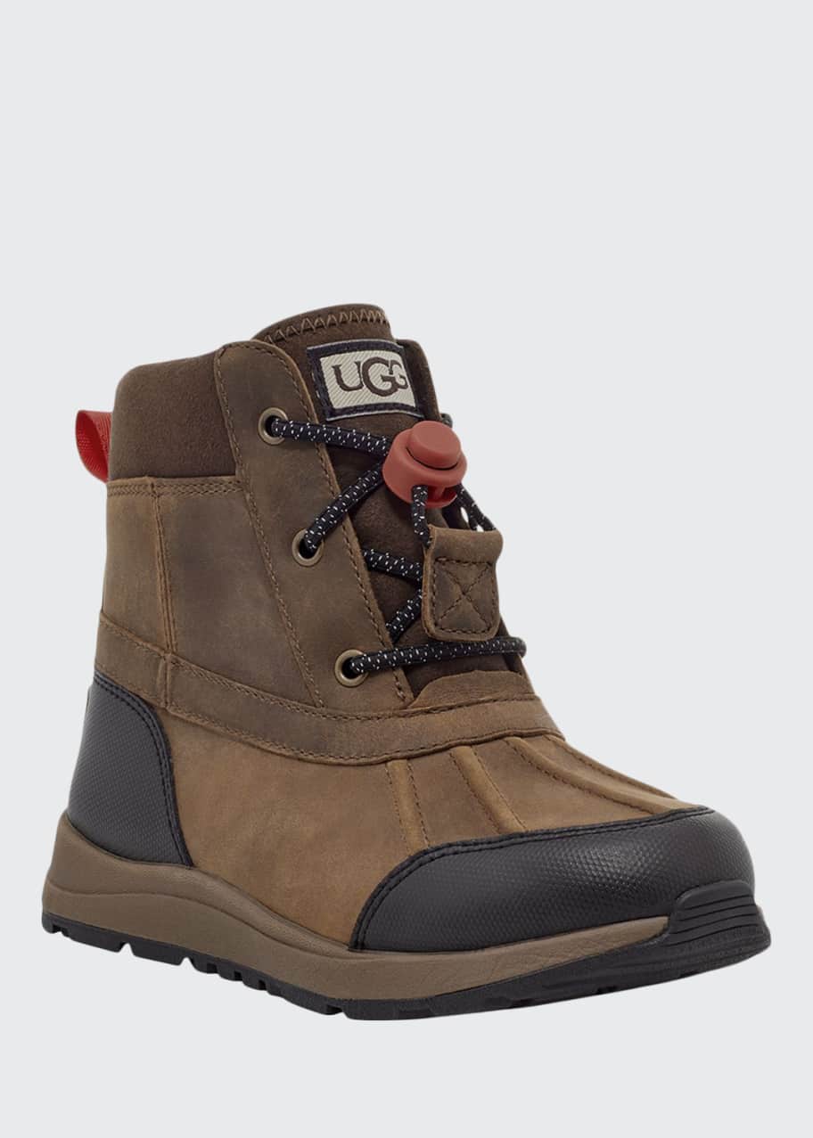 Image 1 of 1: Boy's Turlock Suede & Leather Toggle Waterproof Boots, Toddler/Kids