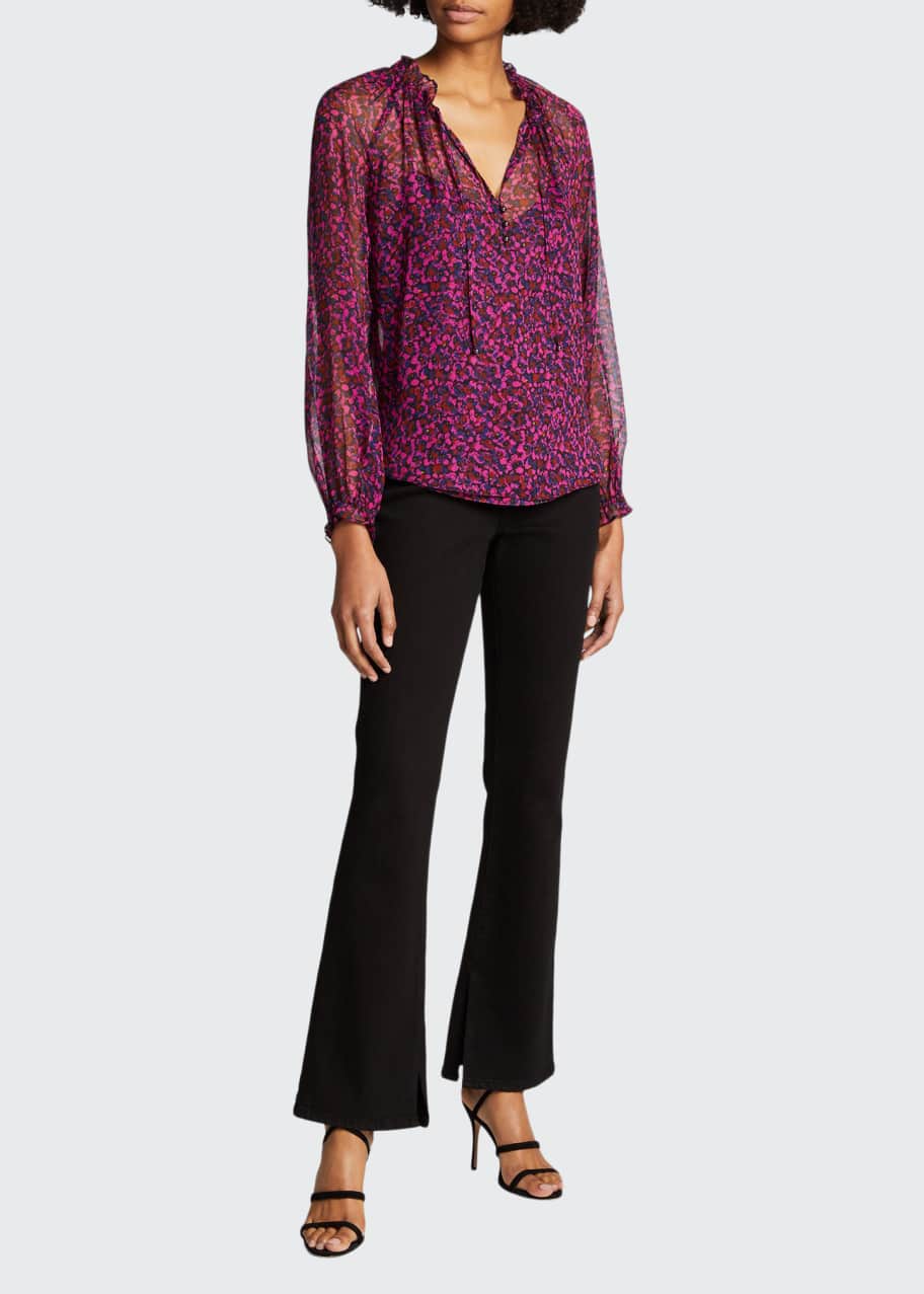 Image 1 of 1: Antonette Printed Georgette Top