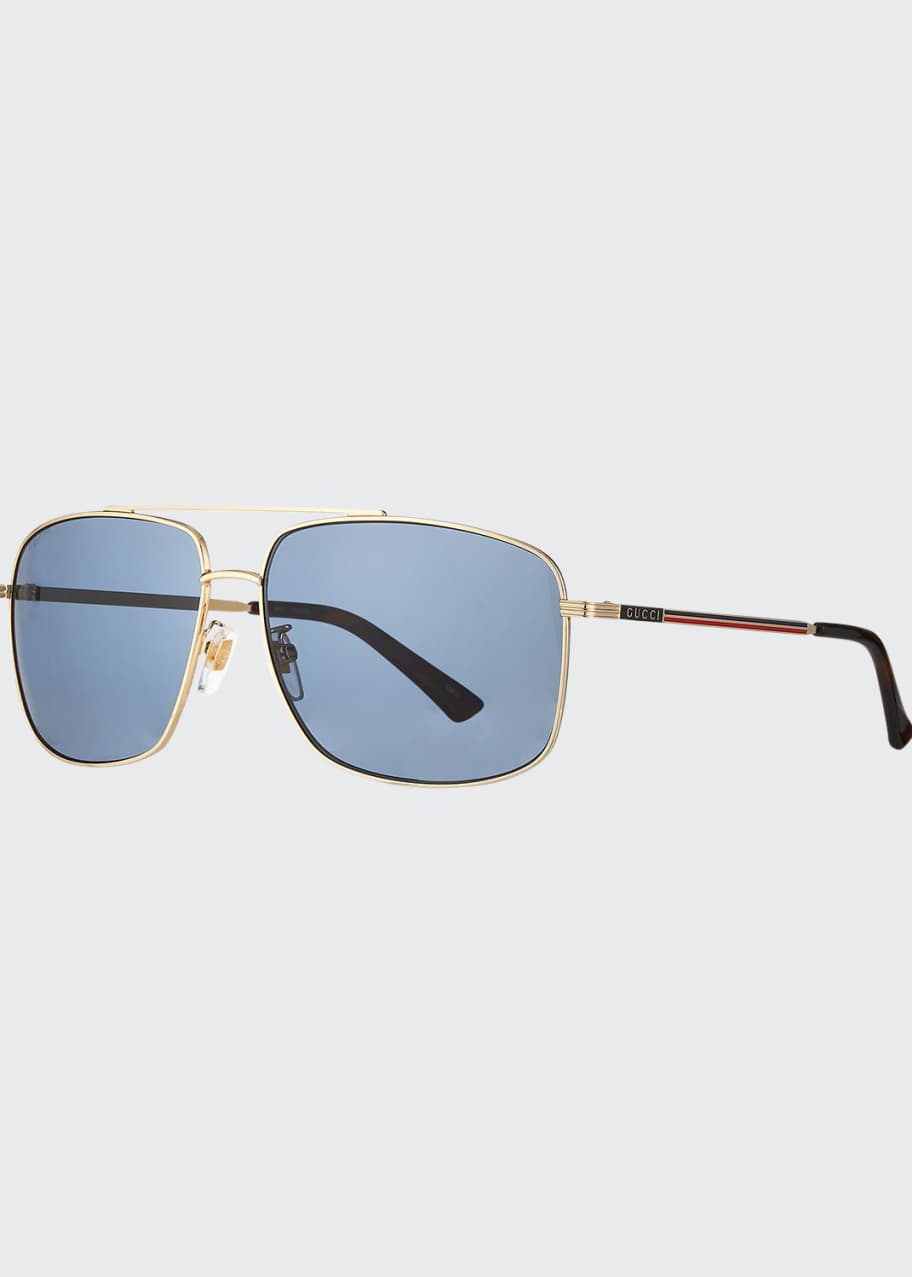 Gucci Men's Metal Aviator Sunglasses Bergdorf Goodman