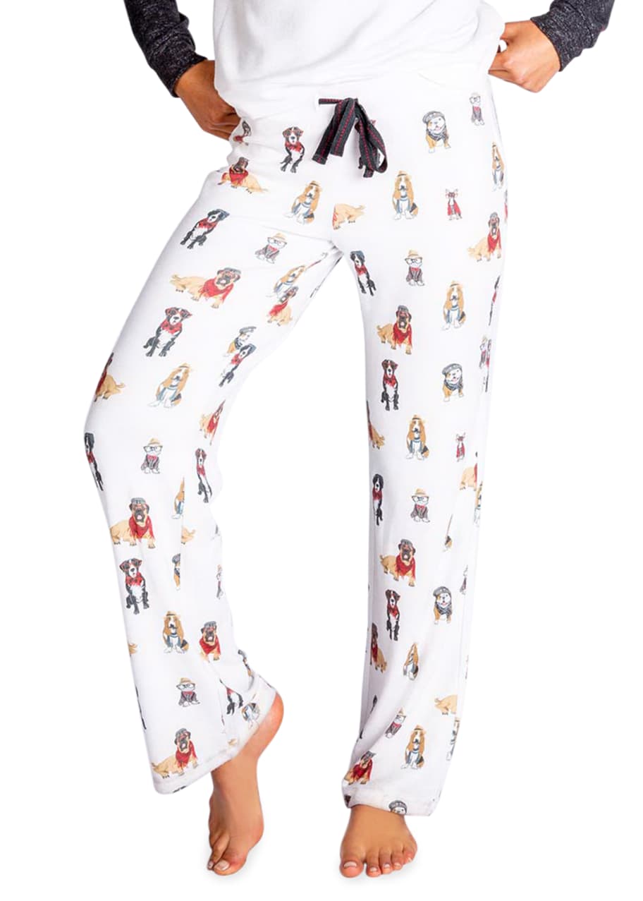 PJ Salvage Hipster Hounds Jersey Pajama Pants Bergdorf Goodman