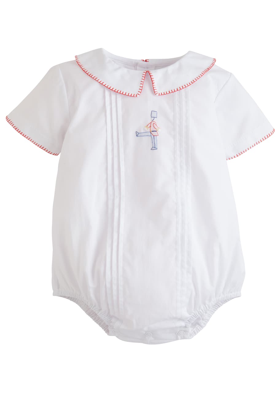 Image 1 of 1: Davant Embroidered Toy Solider Bubble Playsuit, Size 3M-2T