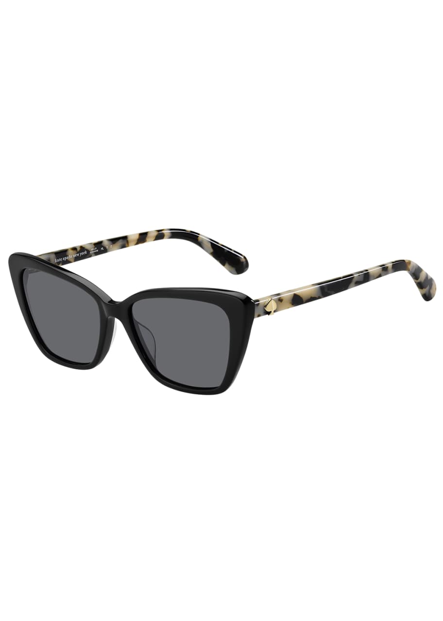 kate spade new york lucca acetate cat-eye sunglasses, black - Bergdorf  Goodman