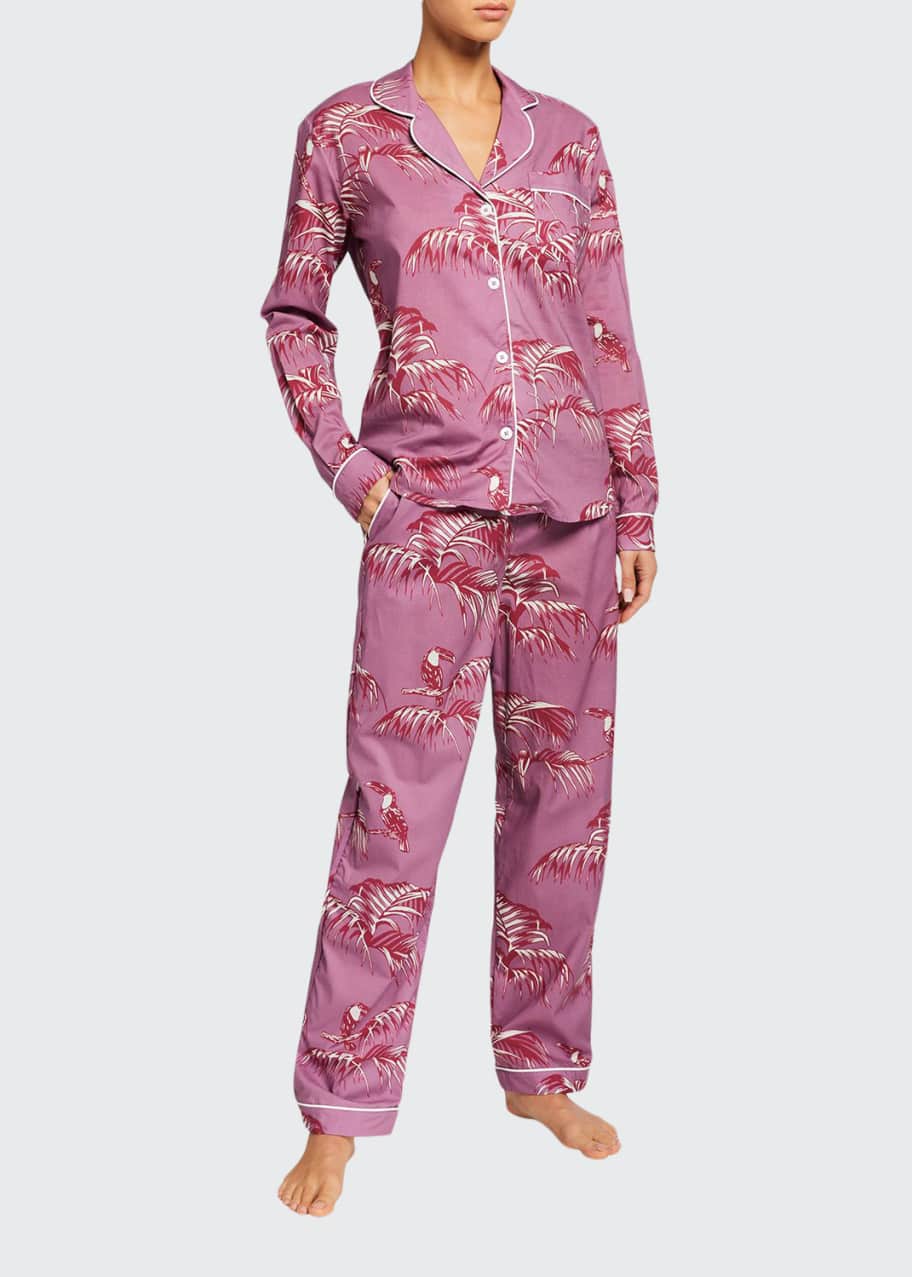 Desmond & Dempsey Bocas Classic LongSleeve Pajama Set Bergdorf Goodman