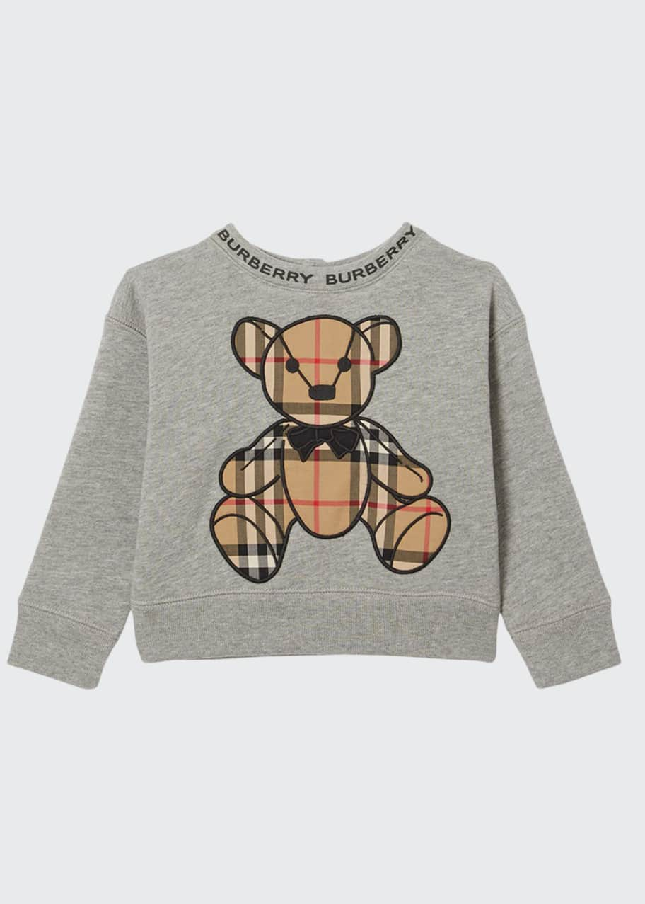 Burberry Boy's Danny Vintage Check Bear Sweater, Size 6M-2 - Bergdorf  Goodman