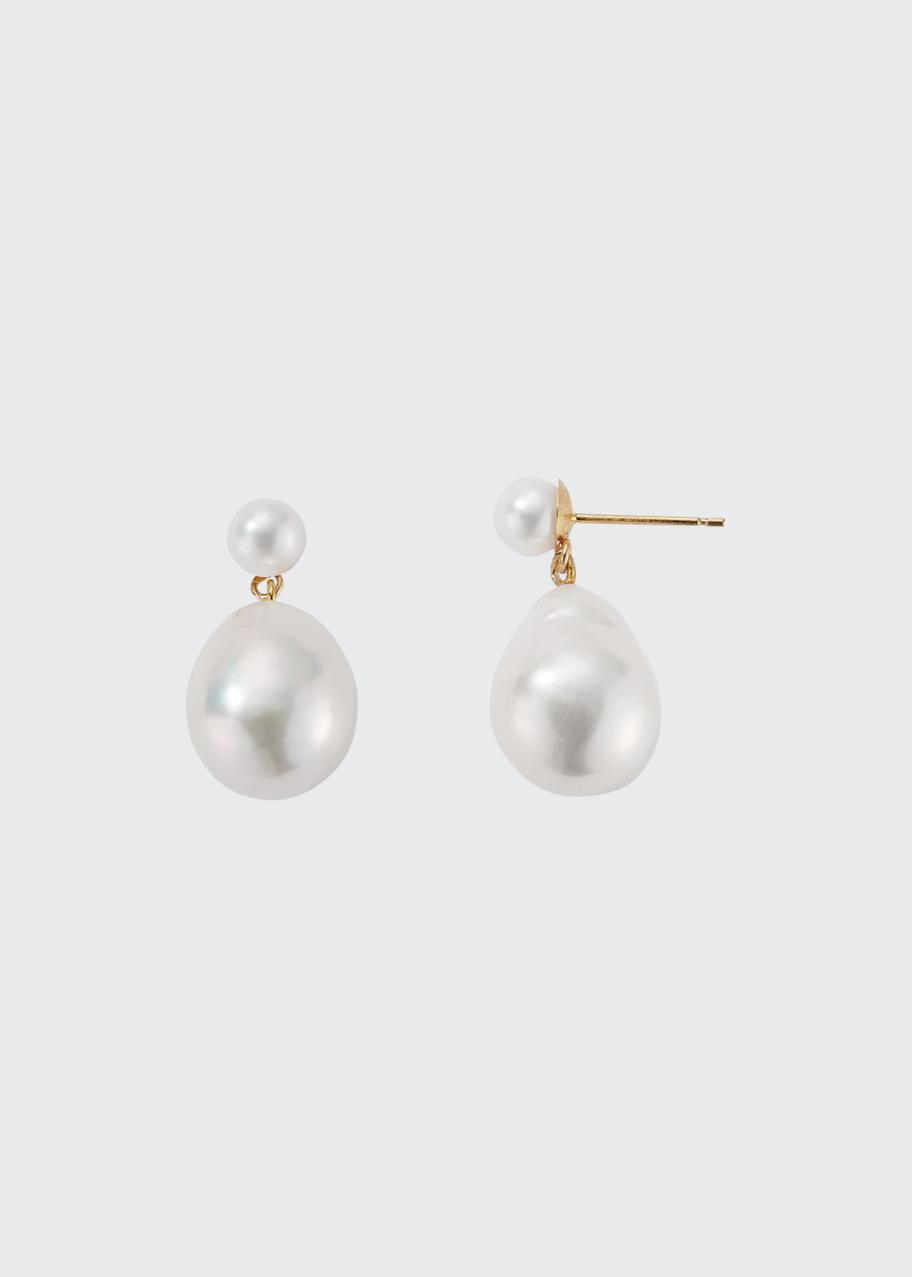 Mizuki 14K Freshwater Pearl Drop Post Earrings - Bergdorf Goodman