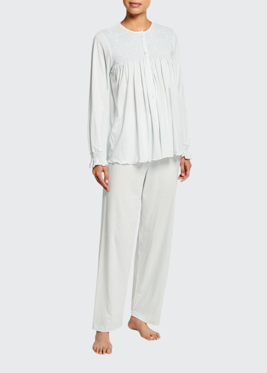 P Jamas Fernanda Pima Cotton Jersey Pajama Set Bergdorf Goodman