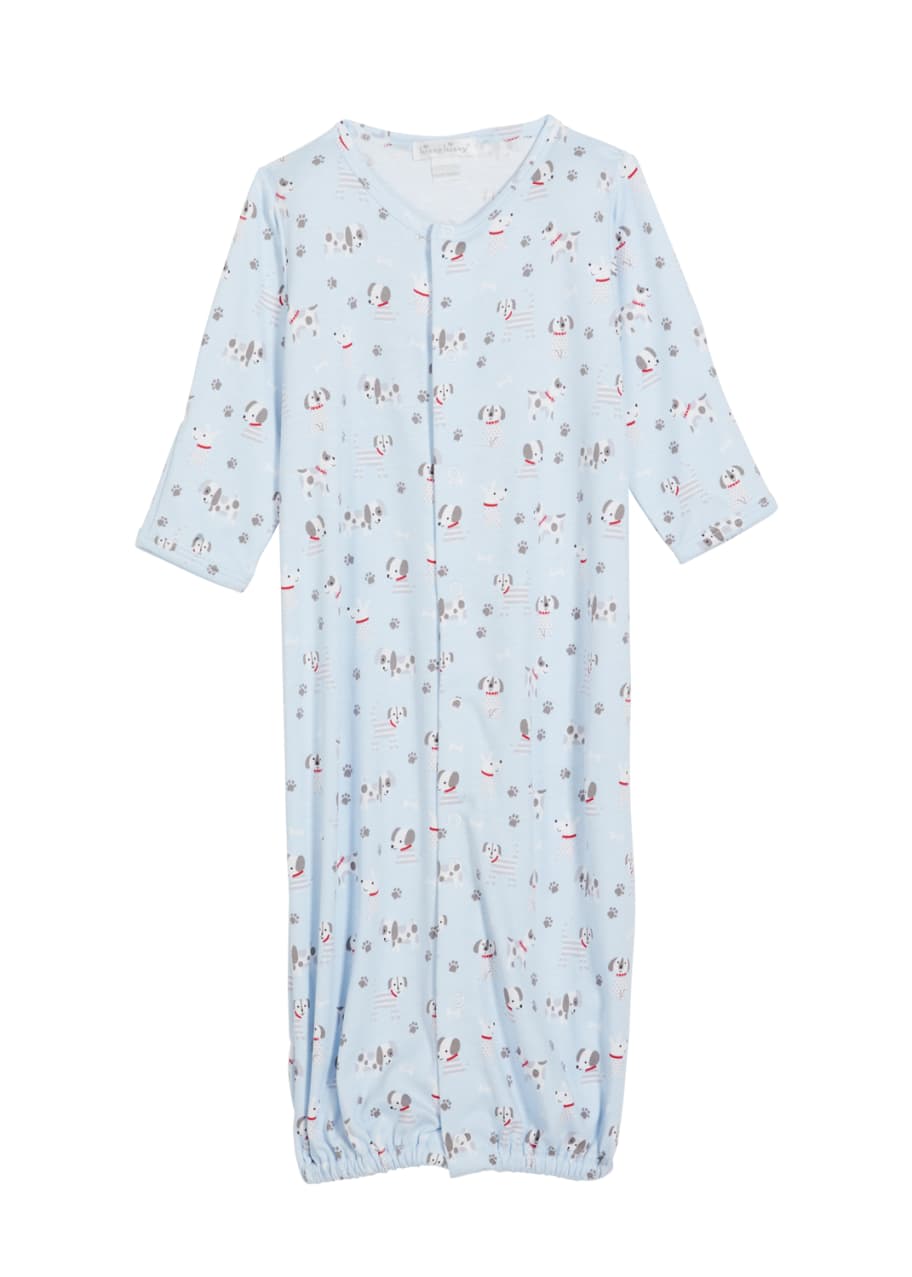 Kissy Kissy Boy's Puppy Posse Printed Sleep Gown, Size NewbornS