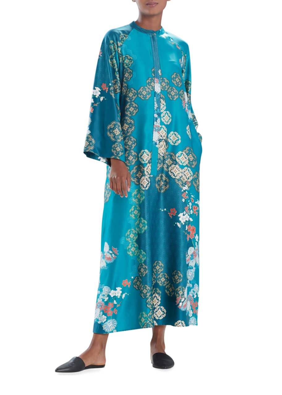 Zip up caftan on sale