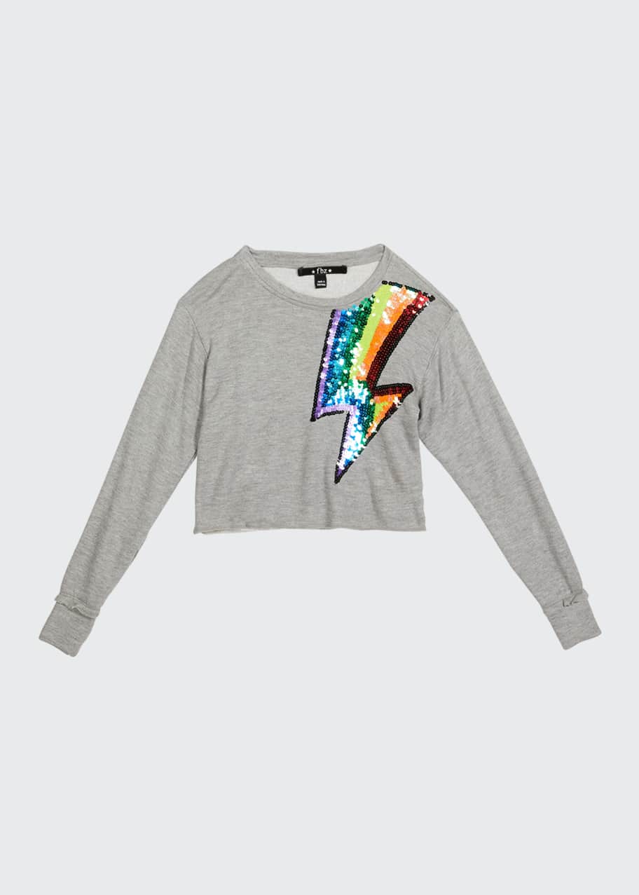 Rainbow lightning bolt sweater clearance