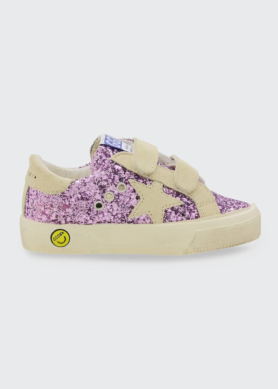 Golden Goose Girl's May Glitter Grip-Strap Sneakers, Toddlers ...