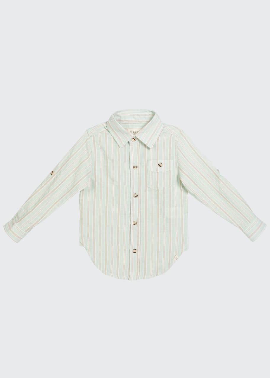 Me & Henry Boy's Merchant Striped Button-Down Shirt, Size 3T-4T - Bergdorf  Goodman