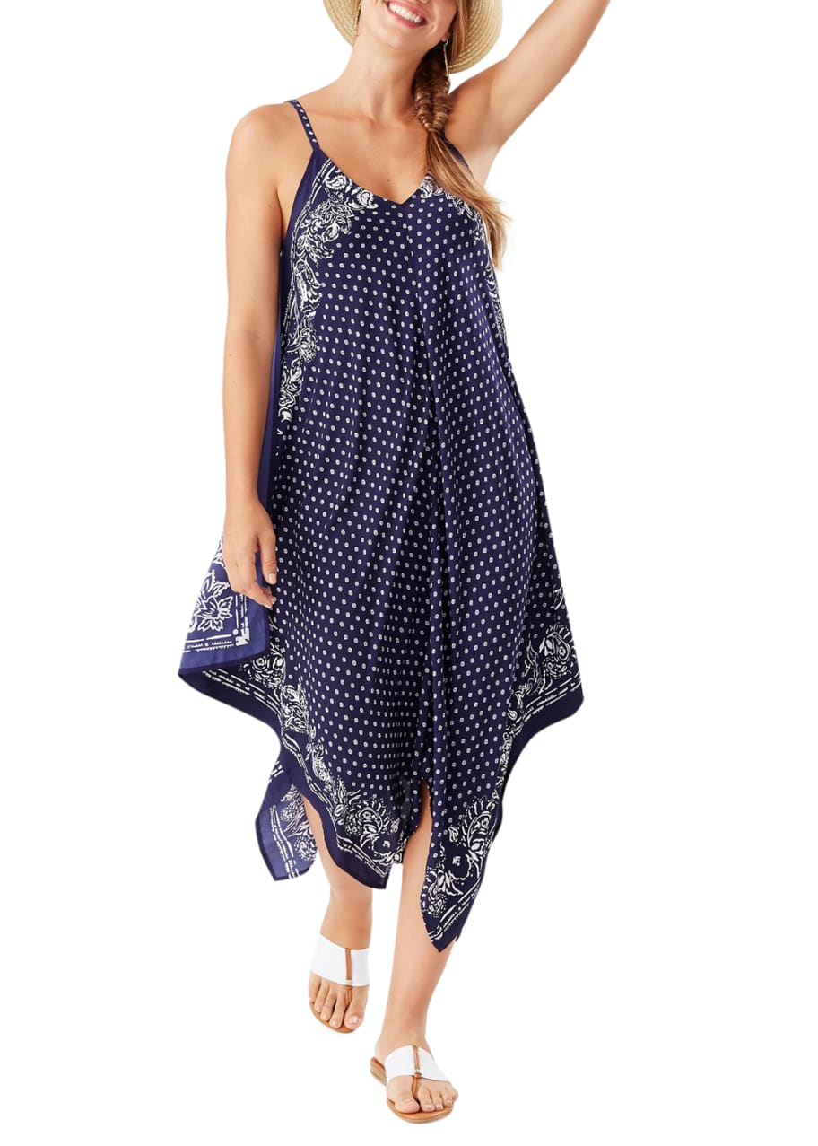 Tommy Bahama Island Scarves Asymmetric Hem Scarf Dress Bergdorf