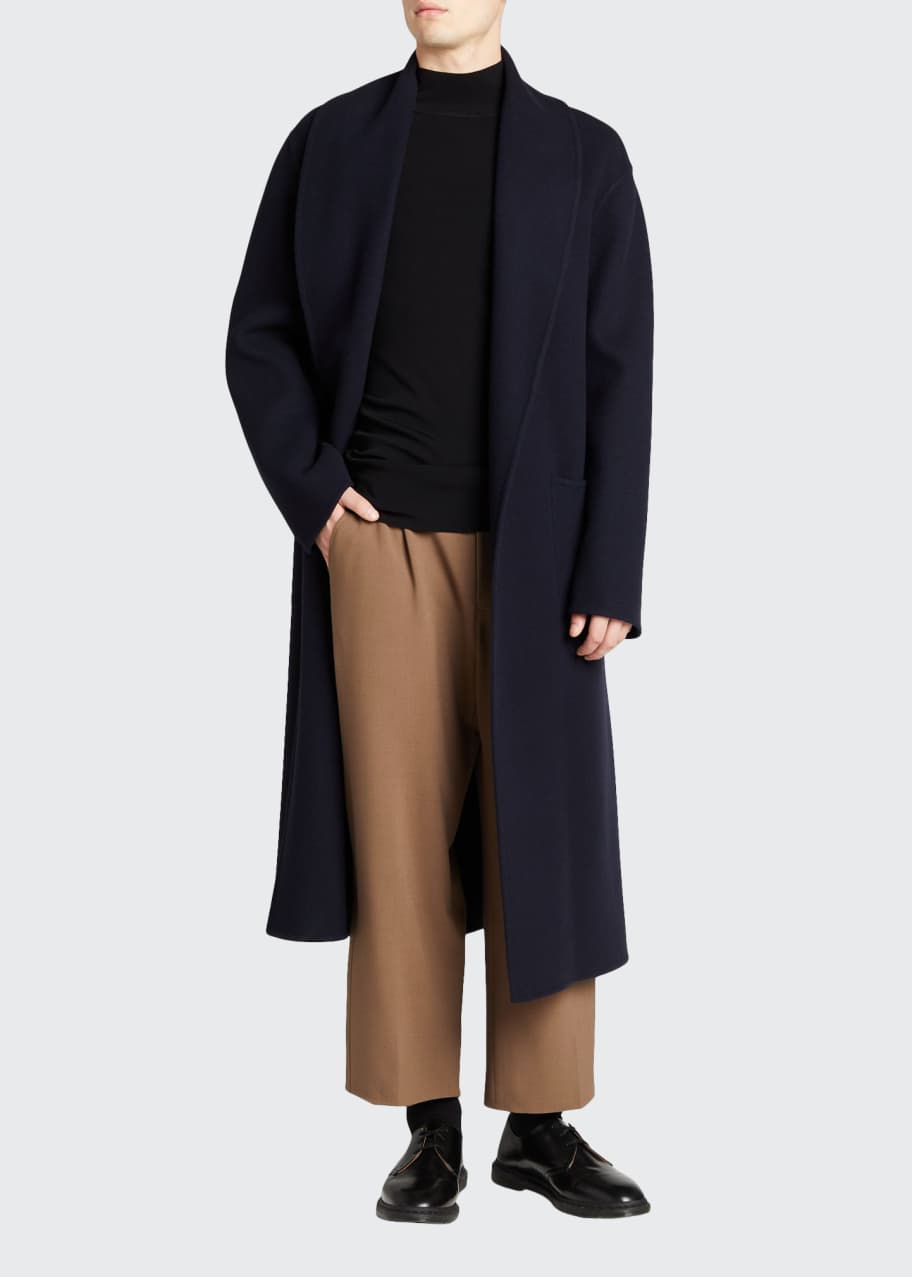 Men s Belted Wool Cashmere Overcoat