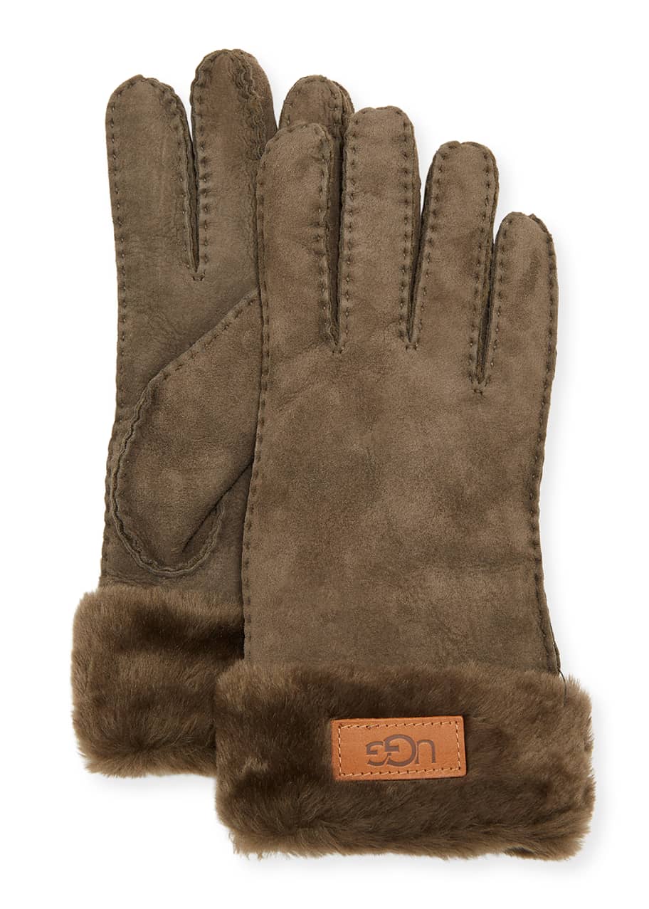 UGG Cuffed Sheepskin Gloves Bergdorf Goodman