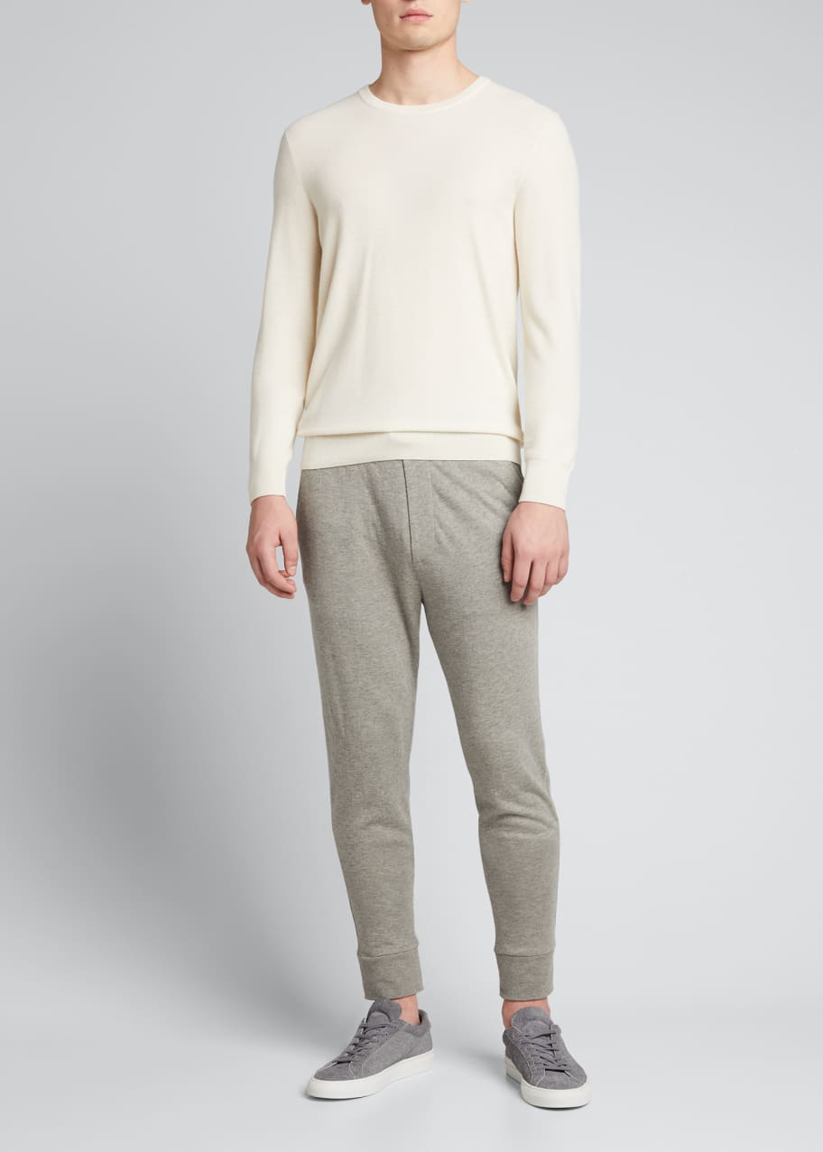 Cashmere Cream Knit Jogger Pants