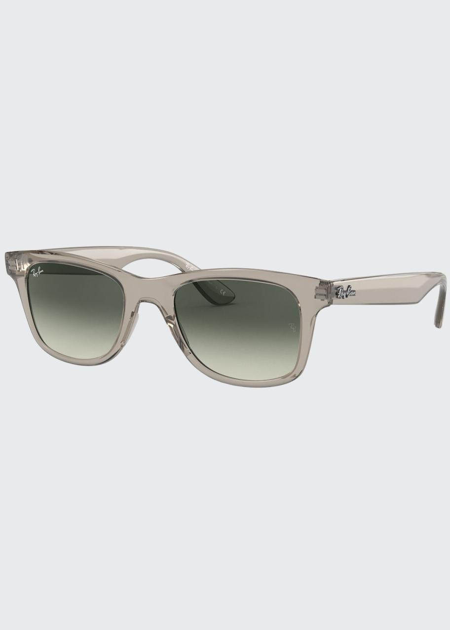 Ray-Ban Men's Translucent Rectangle Gradient-Lens Sunglasses - Bergdorf ...