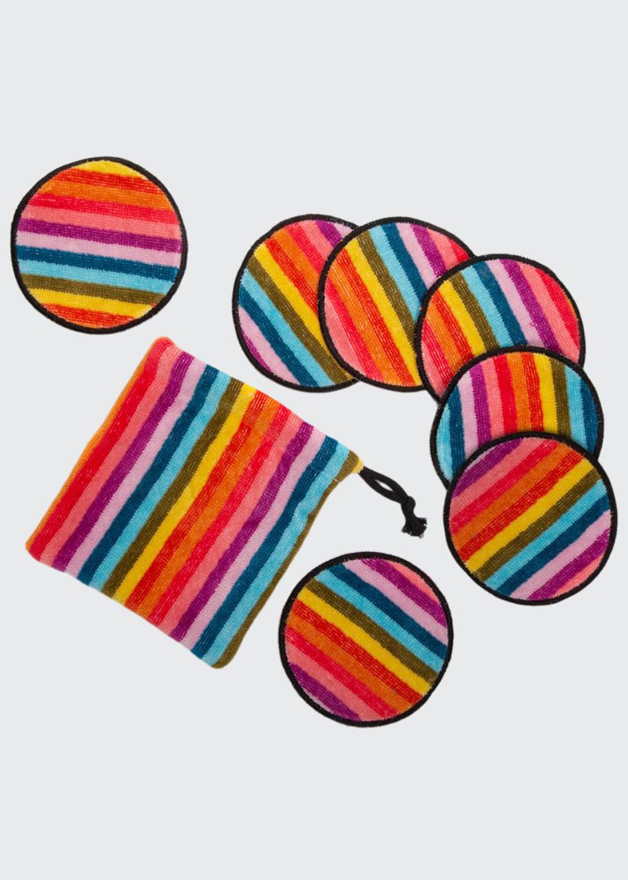 MacKenzie-Childs Calypso Stripe Cotton Makeup Discs - Bergdorf Goodman