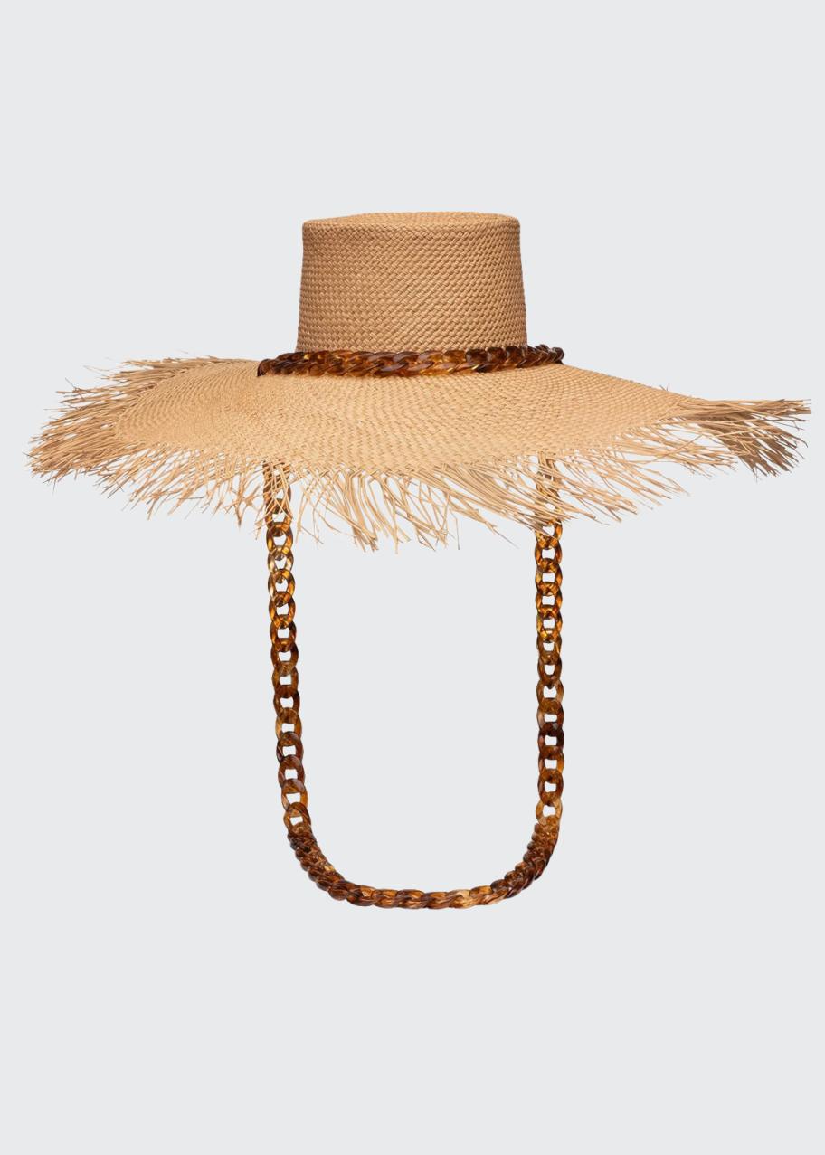 Bergdorf Goodman designer straw hat. Bergdorf Goodman Vintage 30s 40s Straw Hat Chas A Stevens  main image 3