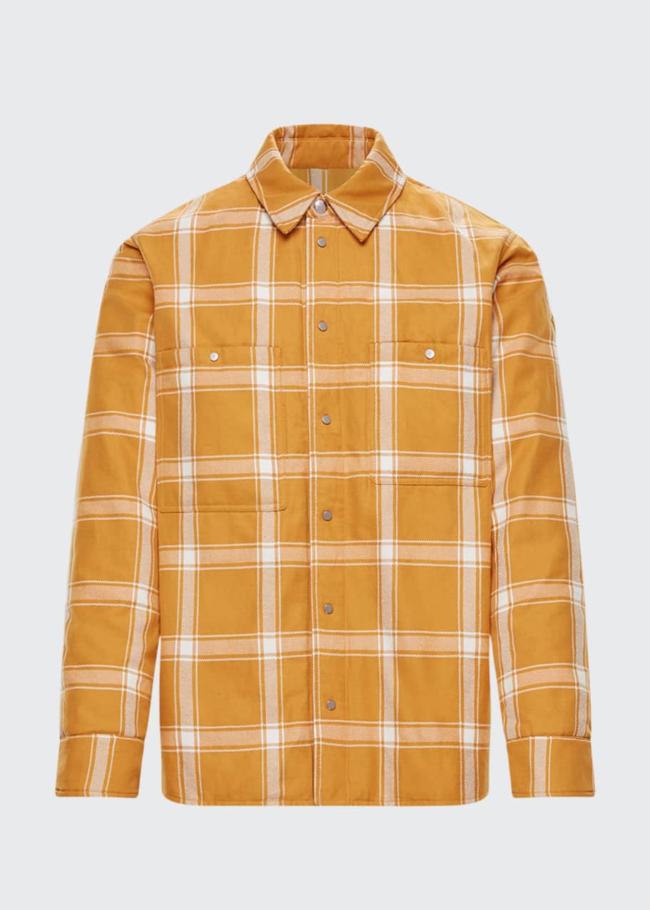 Moncler Men's 1952 Padded Plaid Shirt Jacket - Bergdorf Goodman
