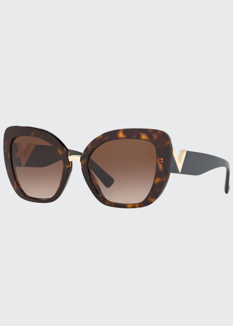 サングラス Valentino Garavani Oversized Acetate Sunglasses Valentino Garavani Oversized Acetate Butterfly Sunglasses