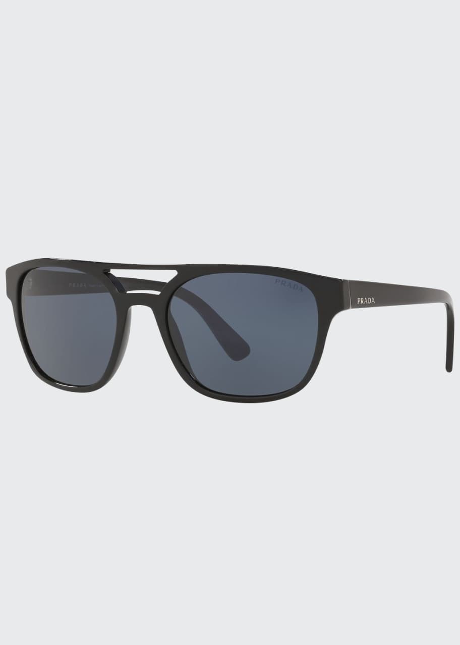 Prada Men's Acetate AsianFit Aviator Sunglasses Bergdorf Goodman