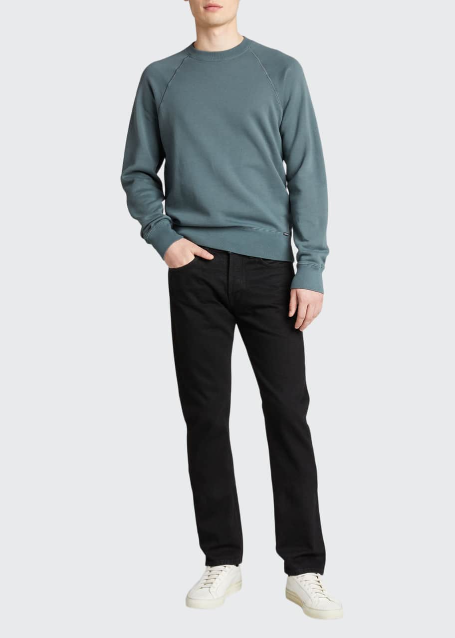 TOM FORD Men's Vintage-Dyed Raglan Sweater Bergdorf Goodman