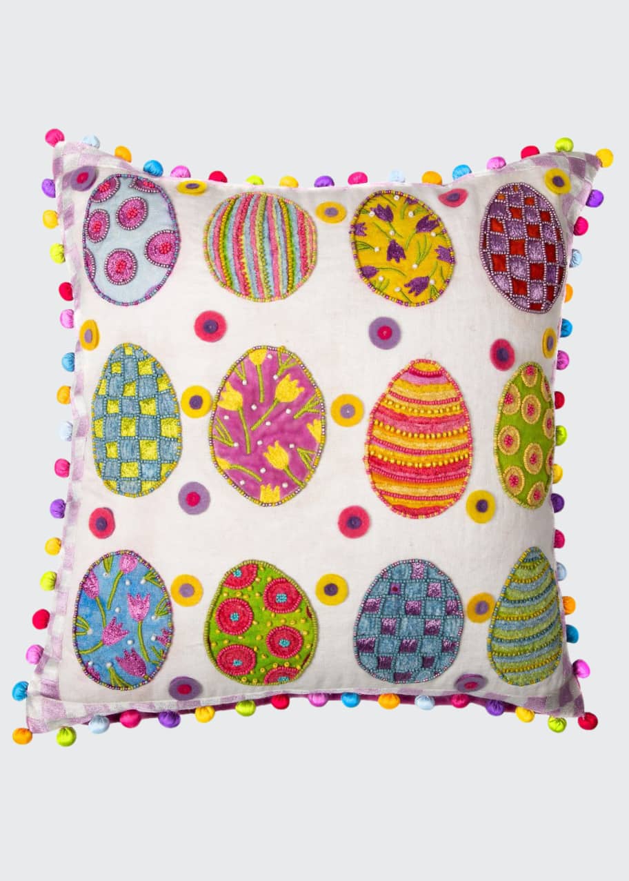 Patience Brewster Painted Egg Pillow Bergdorf Goodman