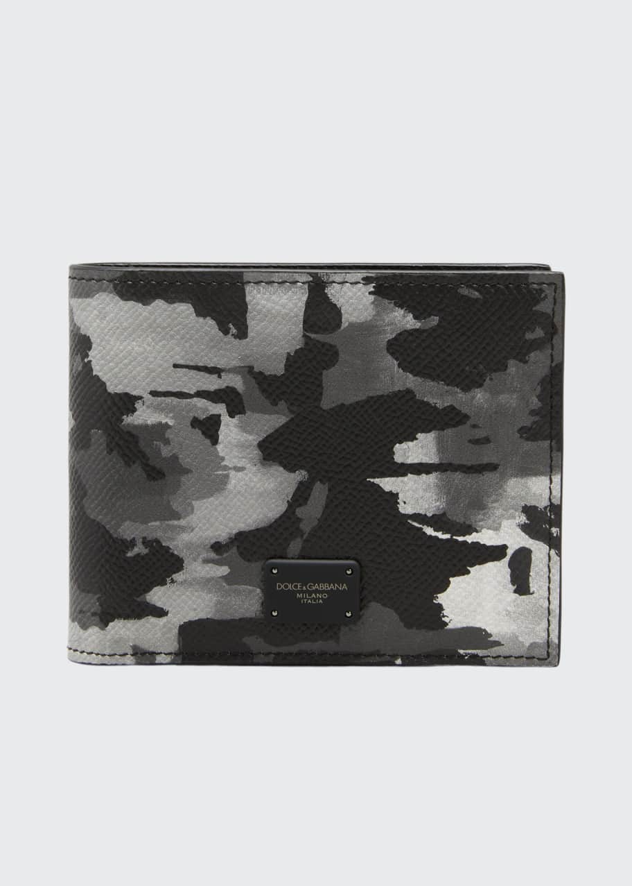 Dolce&Gabbana Men's Camo Leather Wallet Bergdorf Goodman