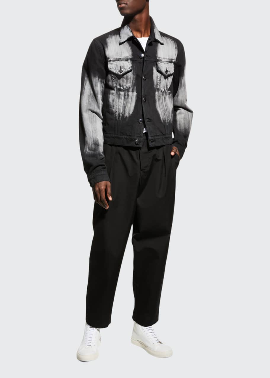 Marni Men's Bleached Denim Jacket Bergdorf Goodman