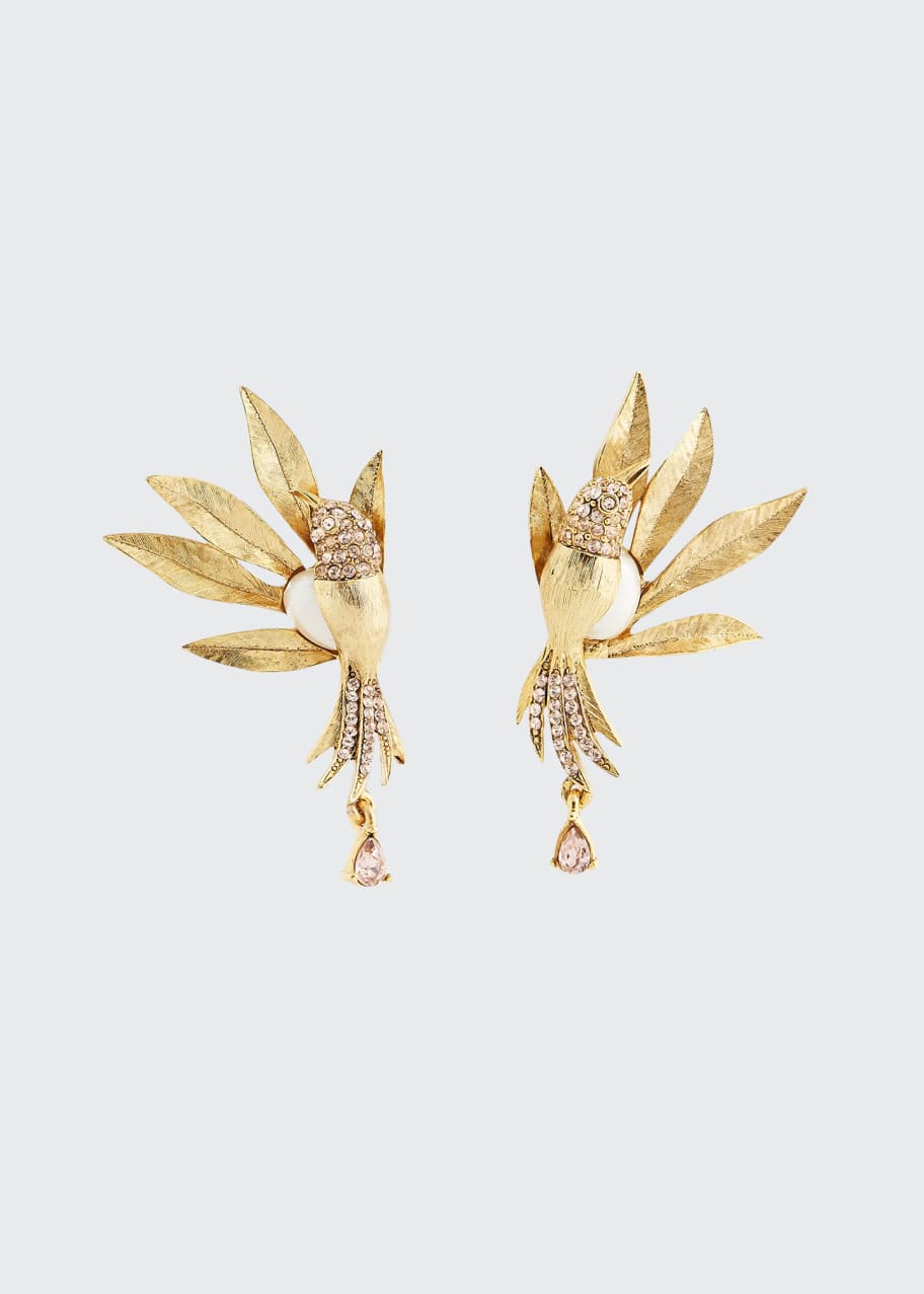 Oscar de la renta clip earrings top