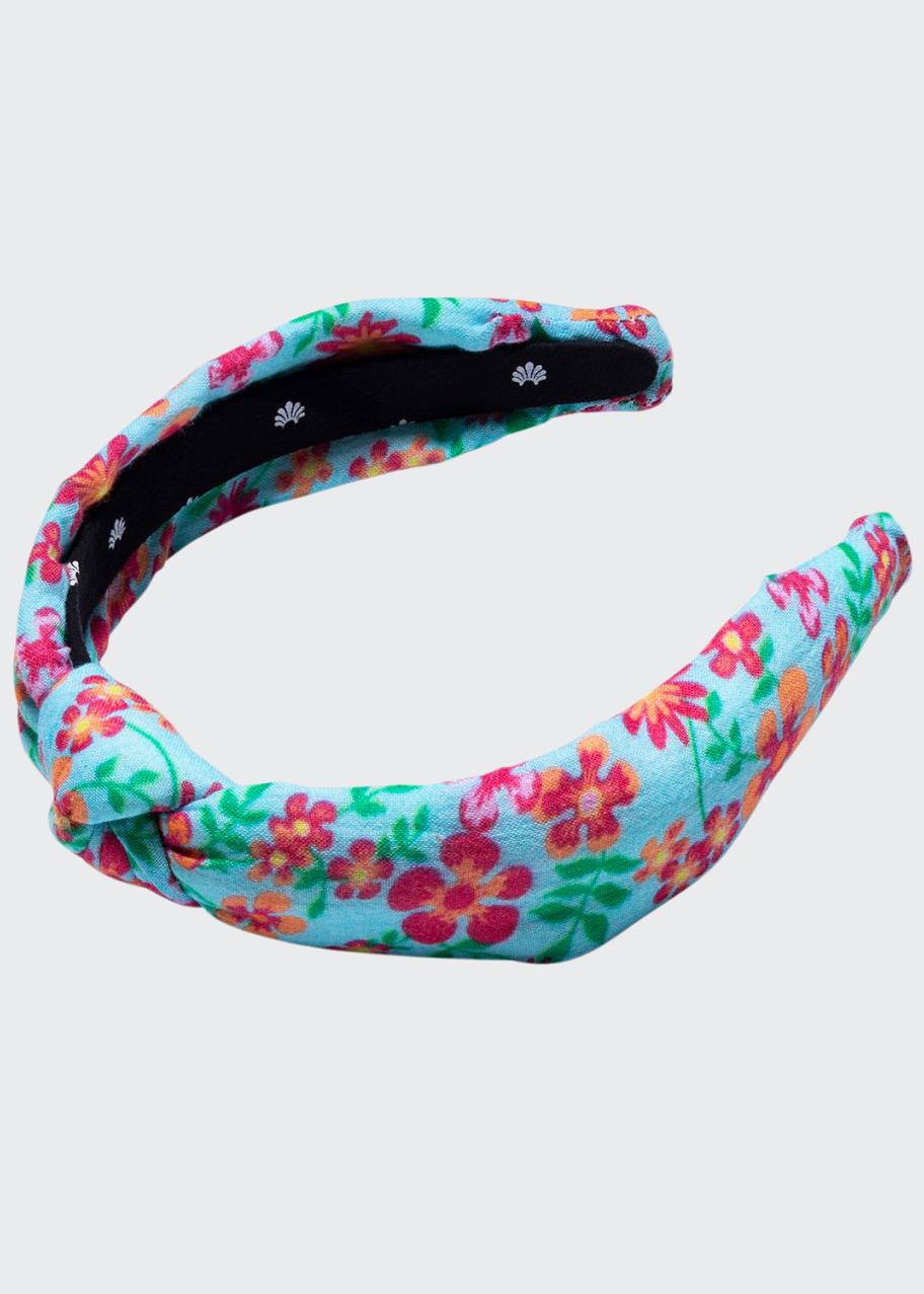 Lele Sadoughi x Solid and Striped Floral Knotted Headband  display picture 3