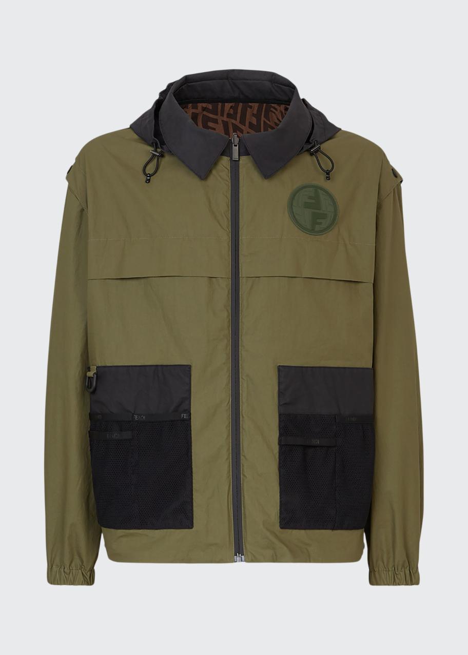 Fendi Men's Reversible Vertigo FF Jacket - Bergdorf Goodman