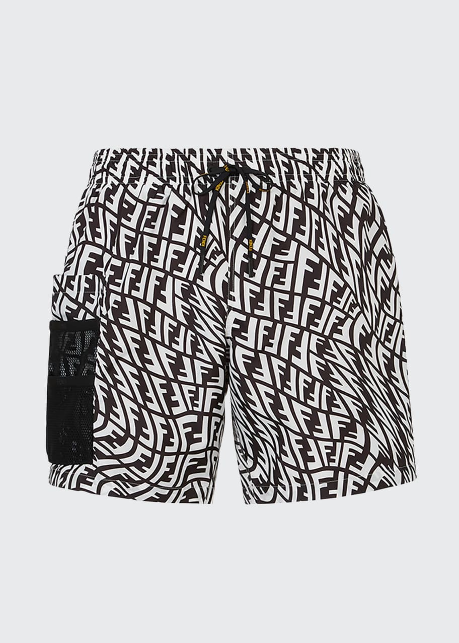 Fendi Men's FF Vertigo Swim Shorts - Bergdorf Goodman