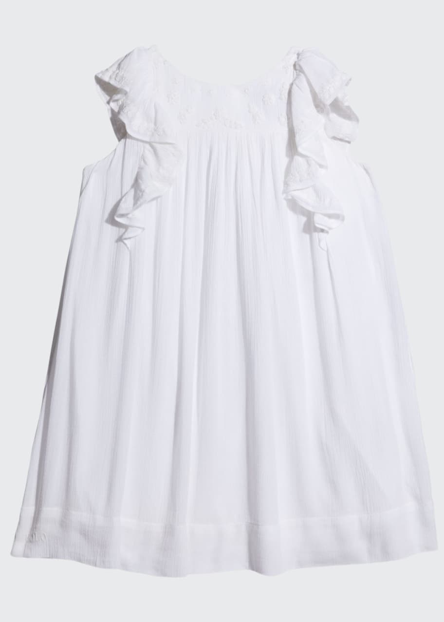 Ralph Lauren Childrenswear Girl's Floral Embroidered Ruffle Dress, Size  5-6X - Bergdorf Goodman