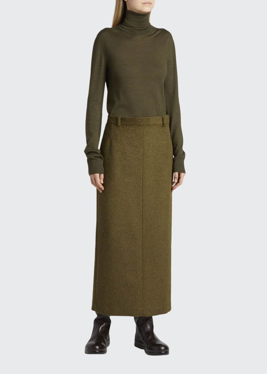 THE ROW Luun Maxi Wool Skirt - Bergdorf Goodman