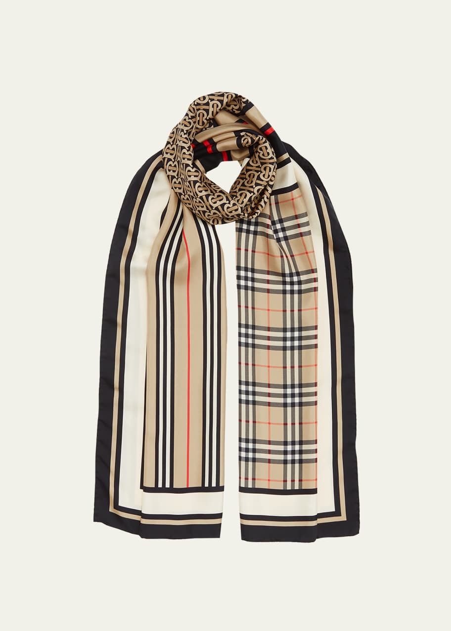 Burberry online monogram scarf