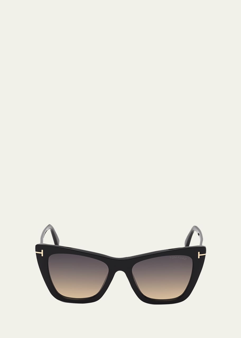 Image 1 of 1: Poppy Acetate Cat-Eye Sunglasses