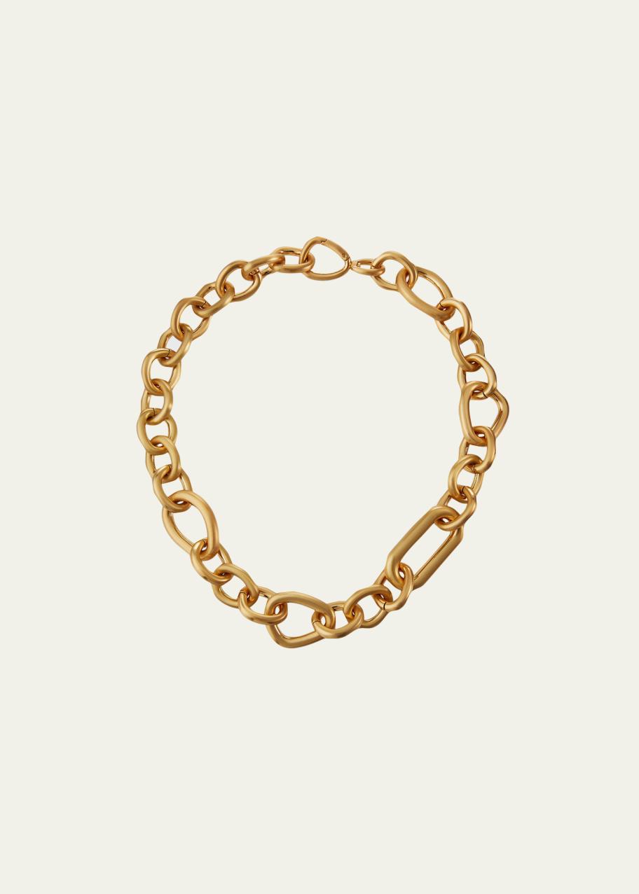 Cult Gaia Gold Chain Necklace Cult Gaia Reyes Necklace in Brass | REVOLVE main image 3