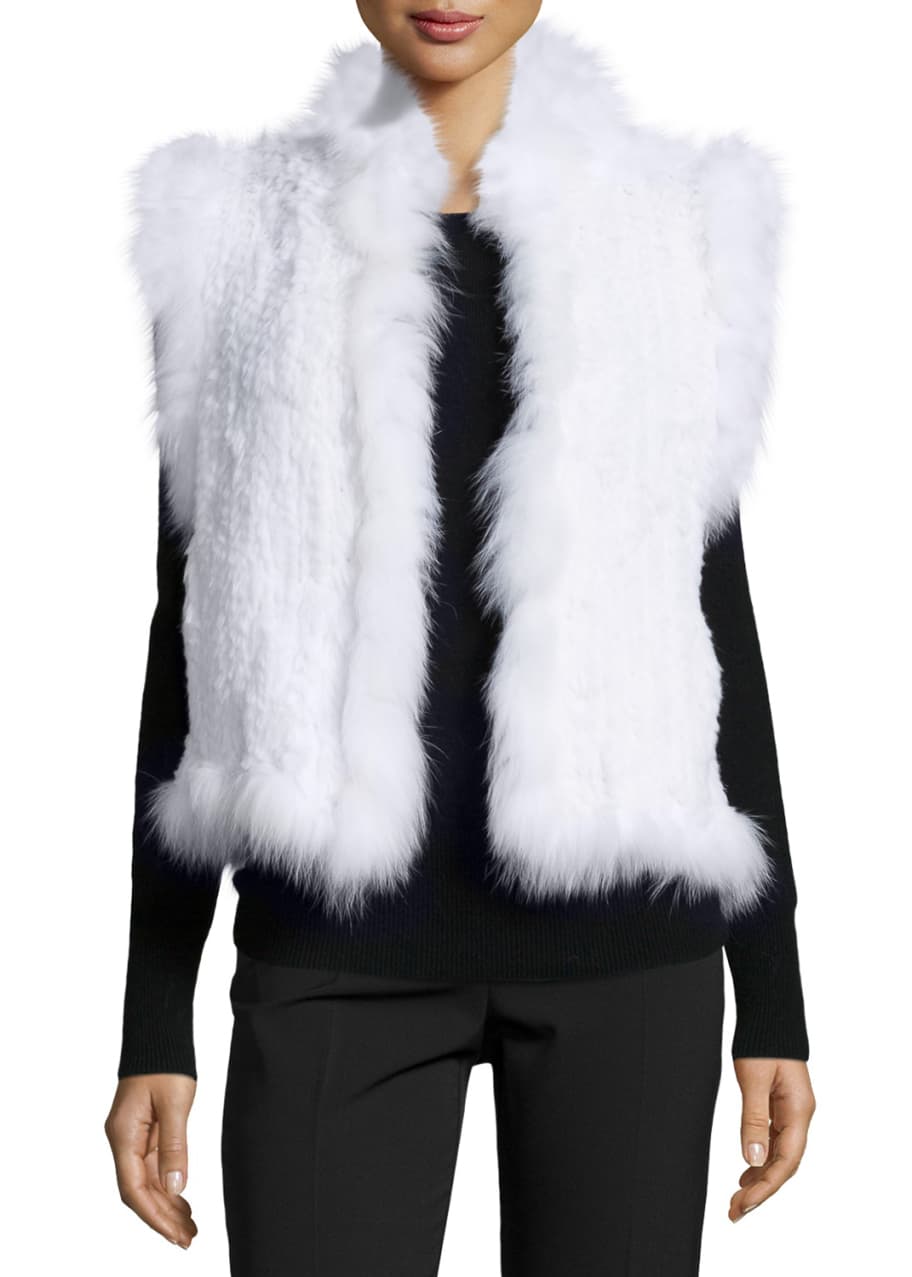 Belle fare top rabbit fur vest