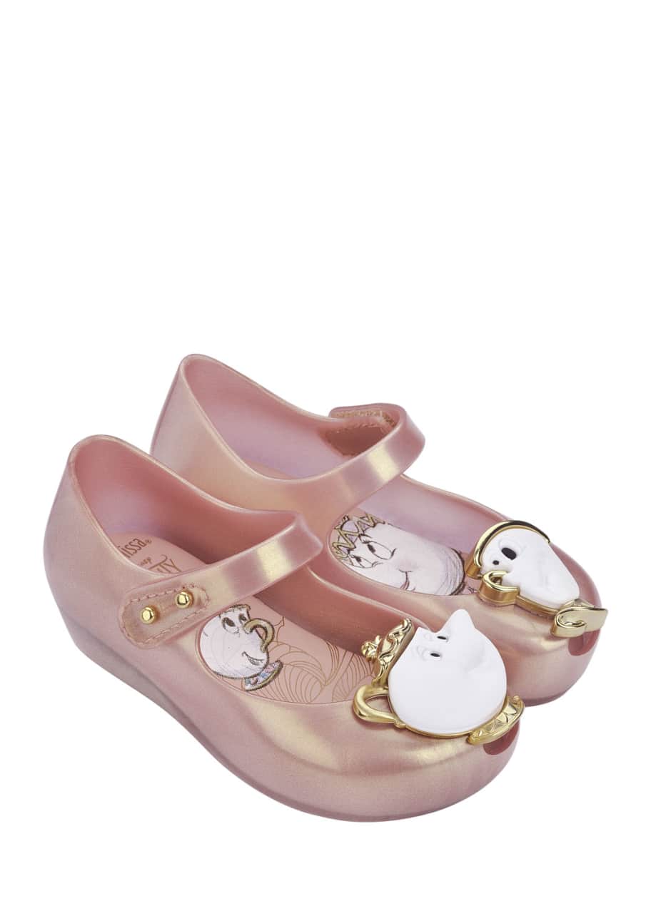 Image 1 of 1: Ultragirl Beauty and the Beast® Mary Jane Flat, Pink Metallic, Toddler