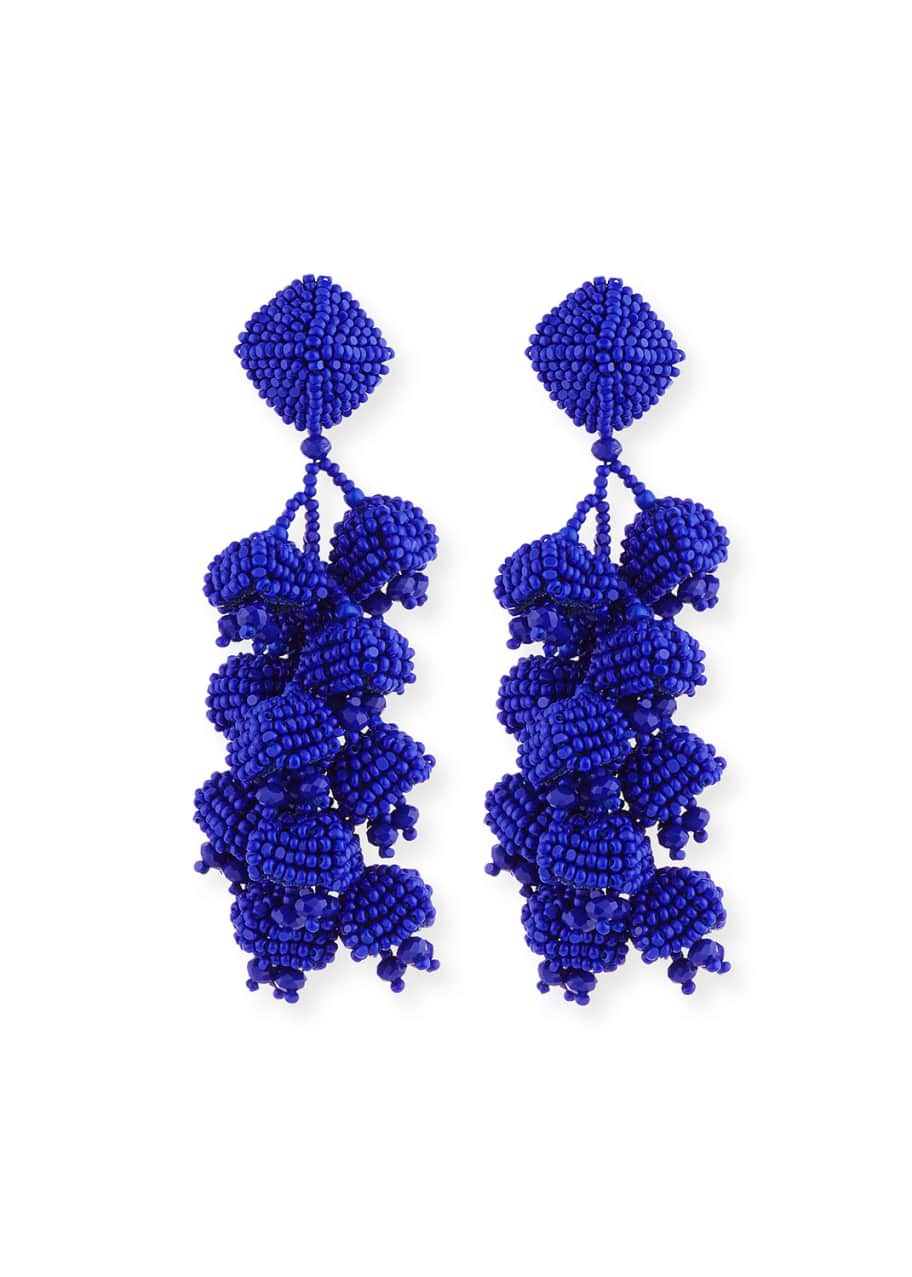 Sachin & Babi Grapes Beaded Clip Earrings Bergdorf Goodman