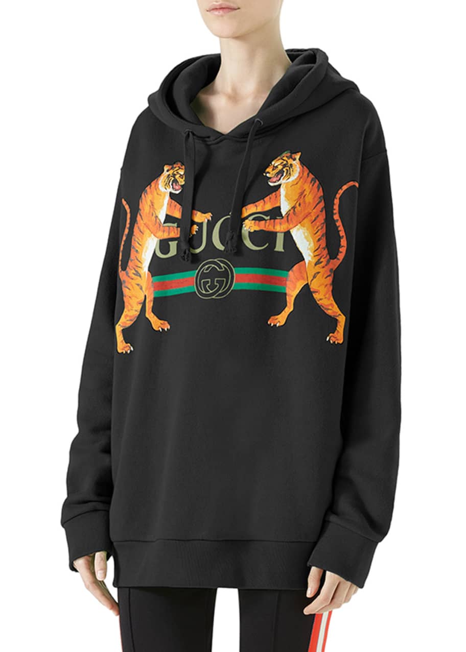 Gucci logo print hoodie clearance