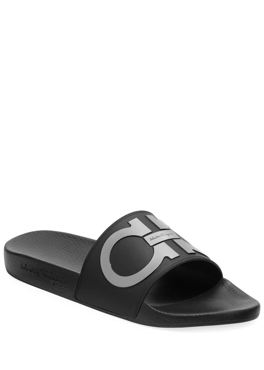 Salvatore ferragamo men's slide new arrivals sandals