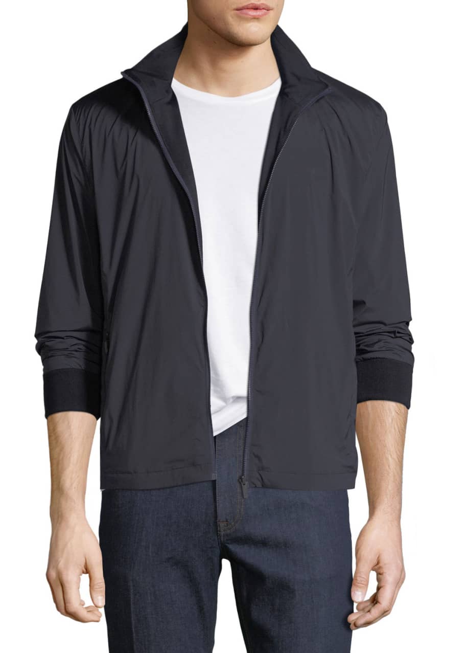 Image 1 of 1: Reversible Zip-Front Blouson Jacket