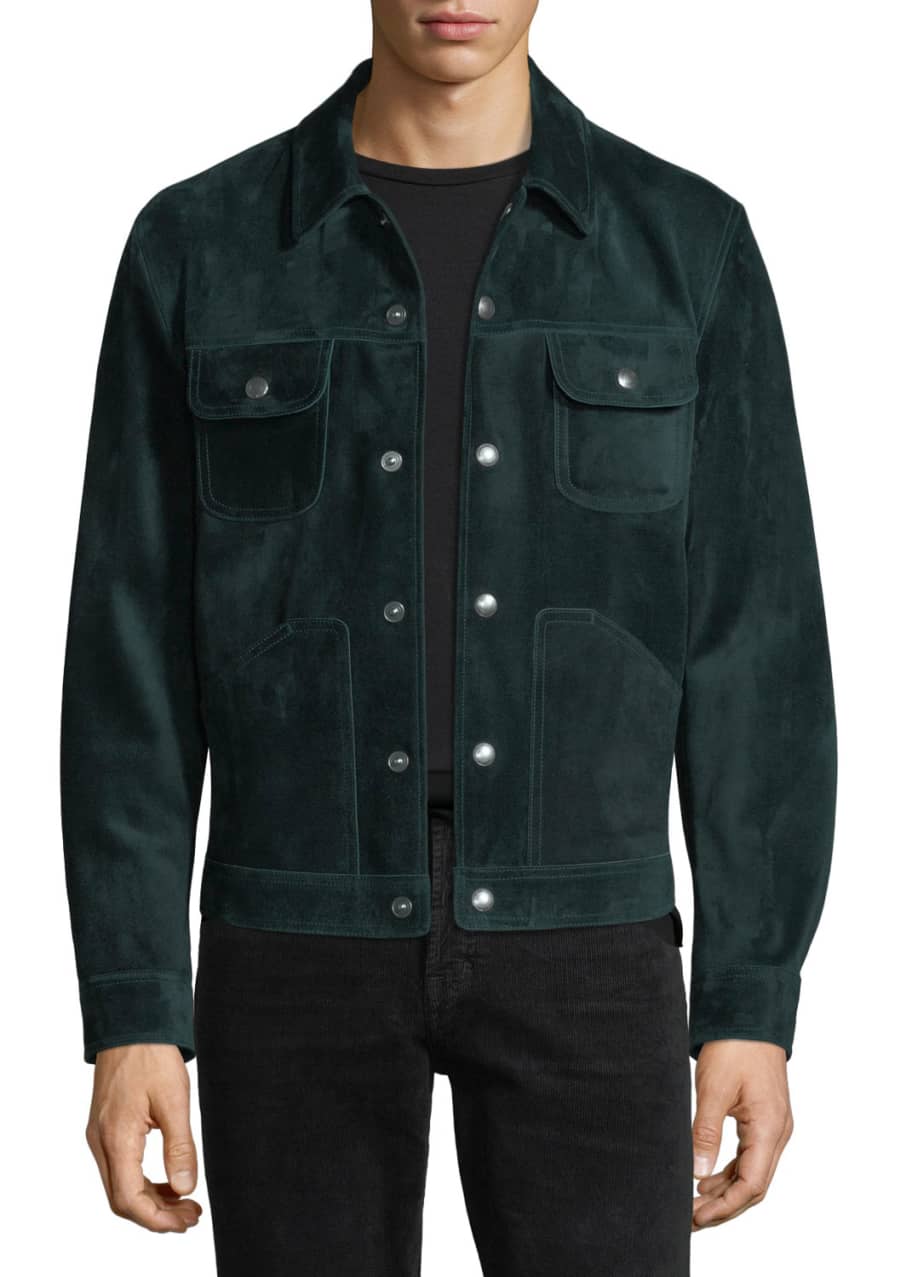 Emerald suede online jacket